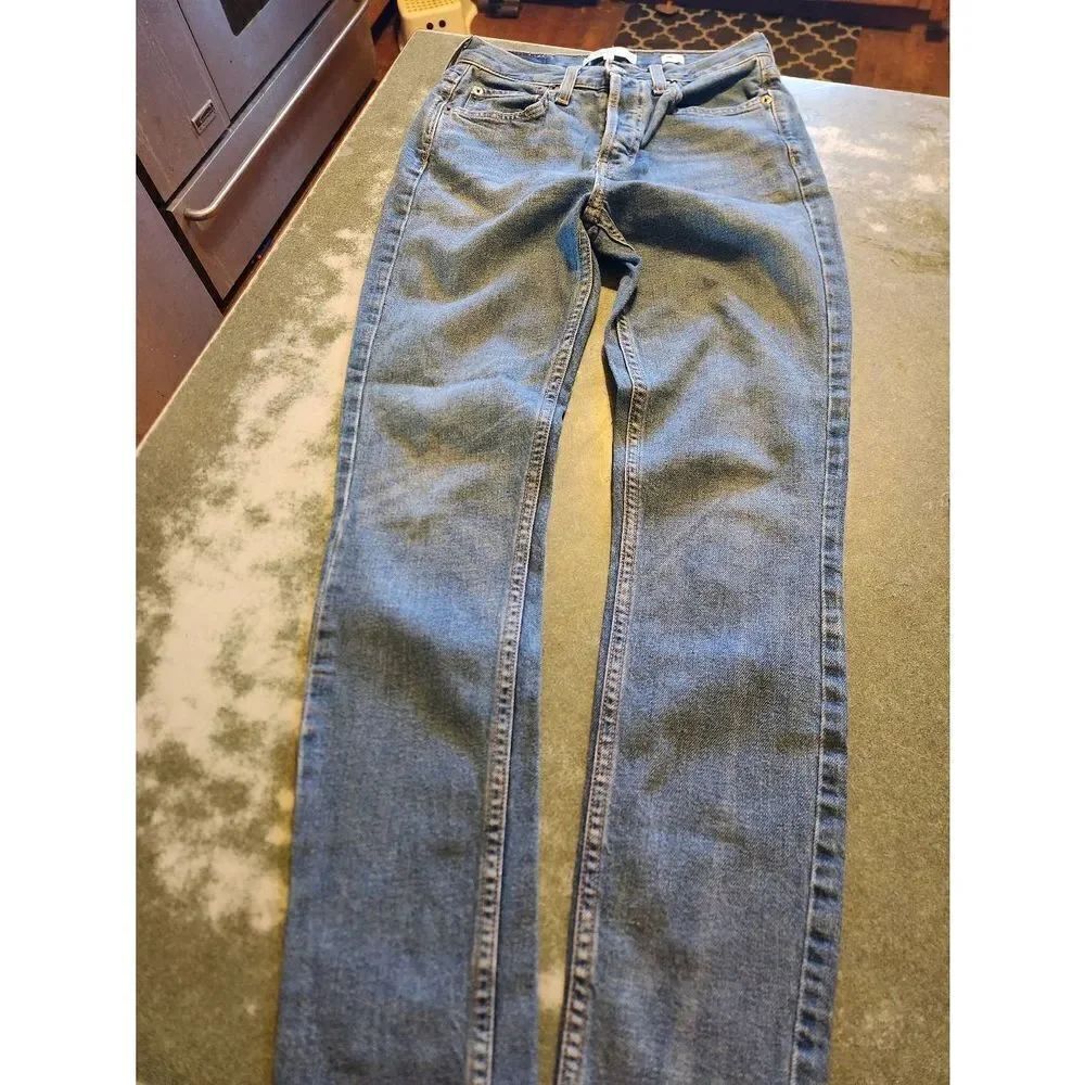 Re/Done high rise ankle crop jeans sz 25